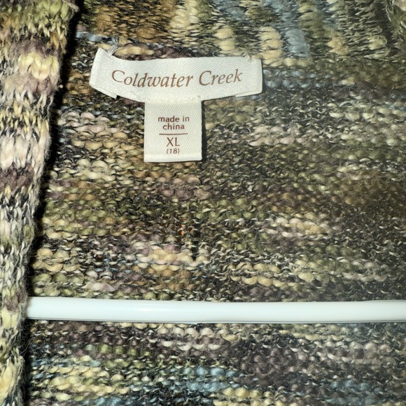 Vintage Coldwater Creek Earthy Tones Knit Blouse - Picture 3 of 4